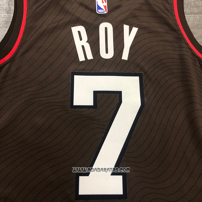 Camiseta Portland Trail Blazers Brandon Roy #7 Ciudad 2020-21 Marron